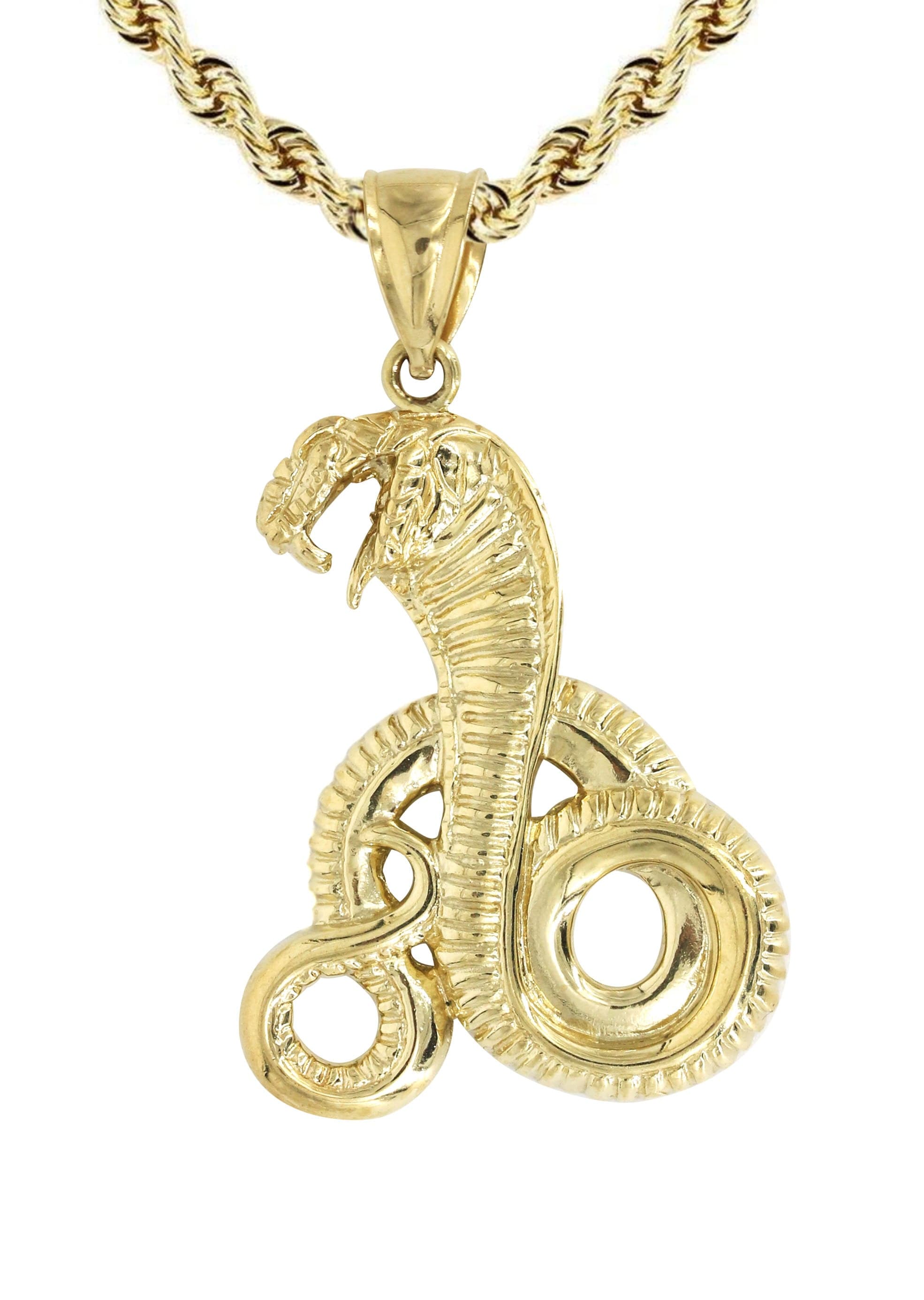 10K Yellow Gold Cobra Necklace - 18.1 Grams | Elegant Snake Jewelry for Women | Perfect for Parties, Weddings & Special Occasions