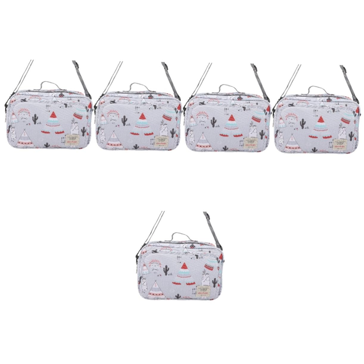 VICASKY 5-Piece Waterproof Travel Diaper Bag Organizer - Large Tote Purse with Multiple Pockets, Polyester Baby Changing Bag for Moms - Perfect for Daycare, Beach Trips & Family Outings
