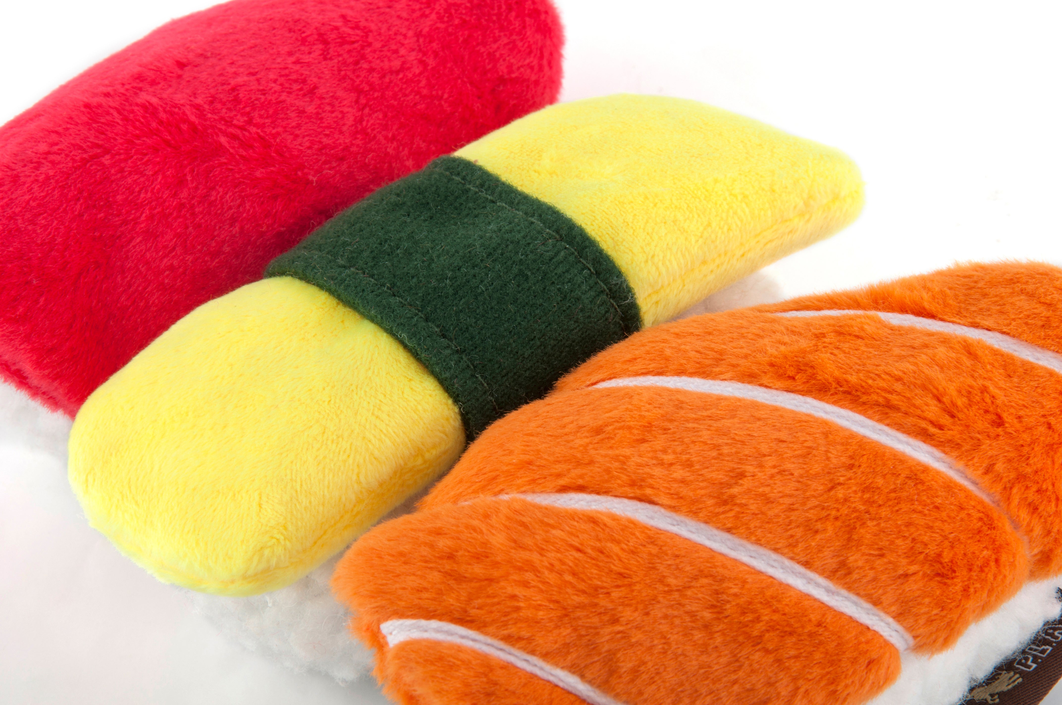 El Sushi Dog Plush Toy - International Classic™ Chew-Resistant Stuffed Animal for Dogs | Pet P.L.A.Y. | Perfect for Playtime, Cuddling & Training
