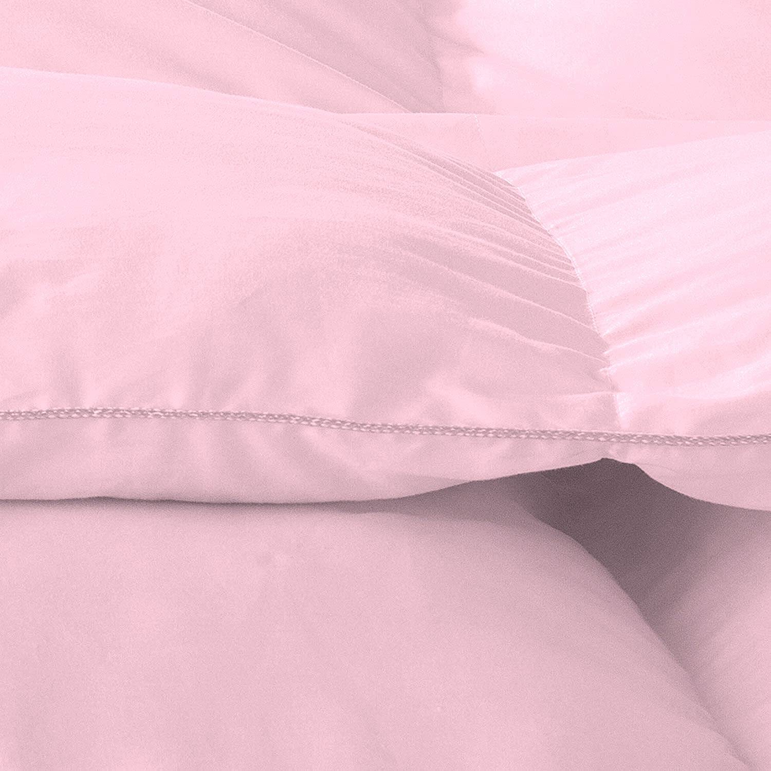 7-Piece King Bed-in-a-Bag Set - 100% Egyptian Cotton, Pink | Bedroom Luxury