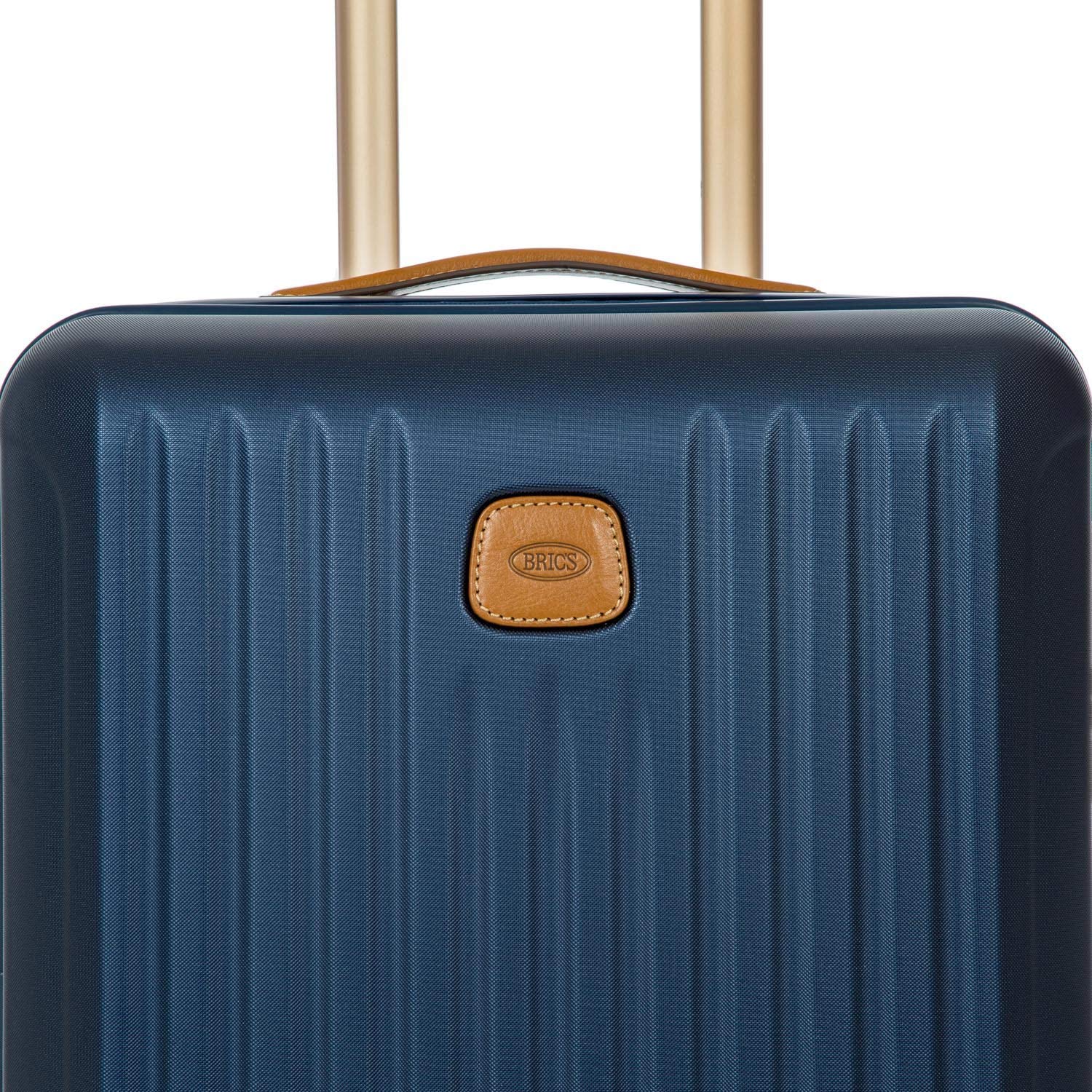 Bric's Capri 21 Inch Ultralight International Carry-On Spinner Suitcase - Matte Blue | Compact & Durable Hardshell Luggage for Business Travel & Weekend Getaways