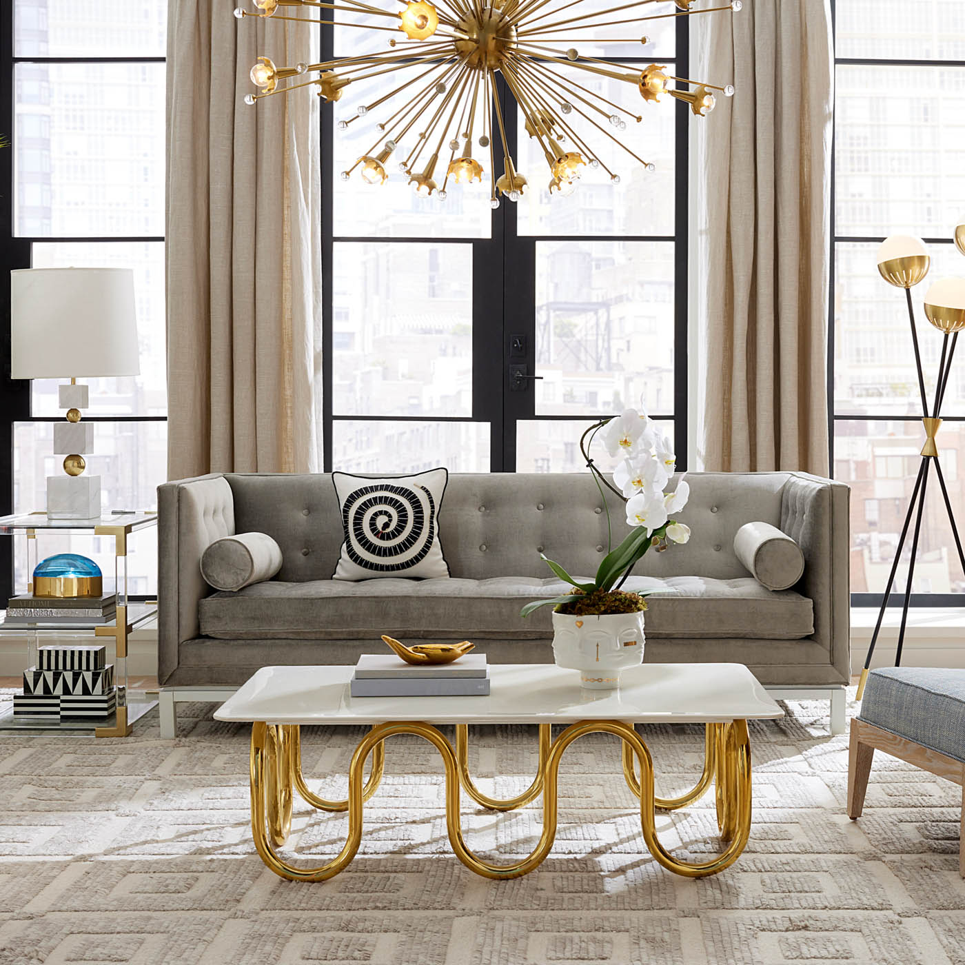 Lampert Grand Sofa - Modern Luxury Sectional Couch for Living Room, Large Comfortable L-Shaped Sofa with Soft Fabric - Perfect for Family Gatherings & Movie Nights