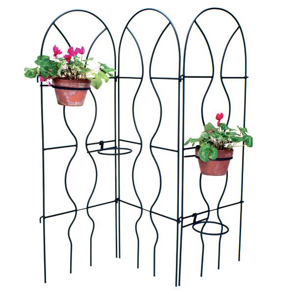 Orangery Garden Trellis Set - Decorative Metal Plant Support for Climbing Roses, Vines & Flowers - Perfect for Outdoor Gardens, Patios & Backyard Landscaping