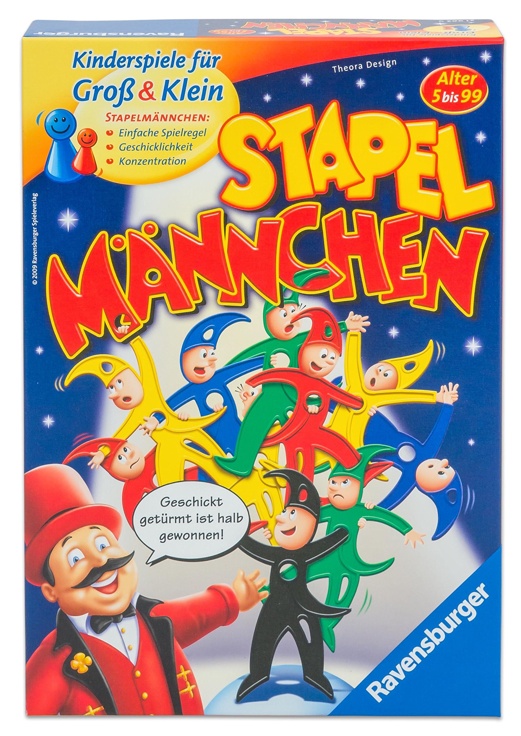 Ravensburger 21962 Stacking Man Game - Fun Family Board Game for Kids & Adults - Perfect for Parties, Game Nights & Indoor Activities