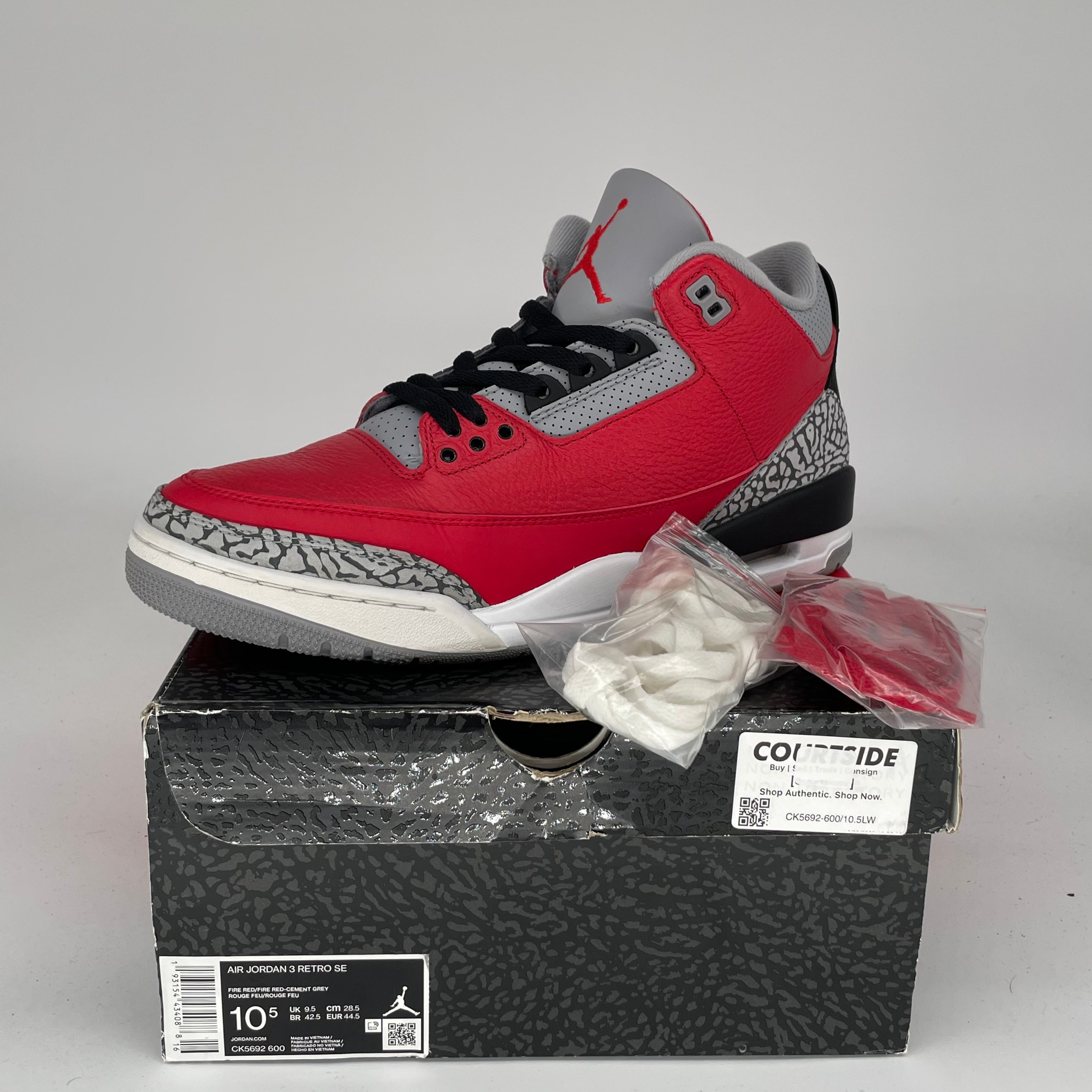 AIR JORDAN 3 UNITE Retro Sneakers Men's Size 10.5 - Style CK5692-600 | Basketball Shoes for Men, Streetwear Fashion & Casual Wear