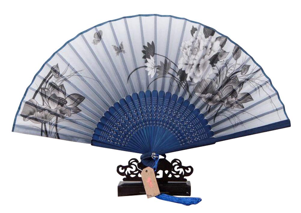 Vintage Folding Hand Fan for Women & Girls - Portable Summer Cooling Fan with Elegant Design | Perfect for Outdoor, Travel, Beach & Hot Weather Use