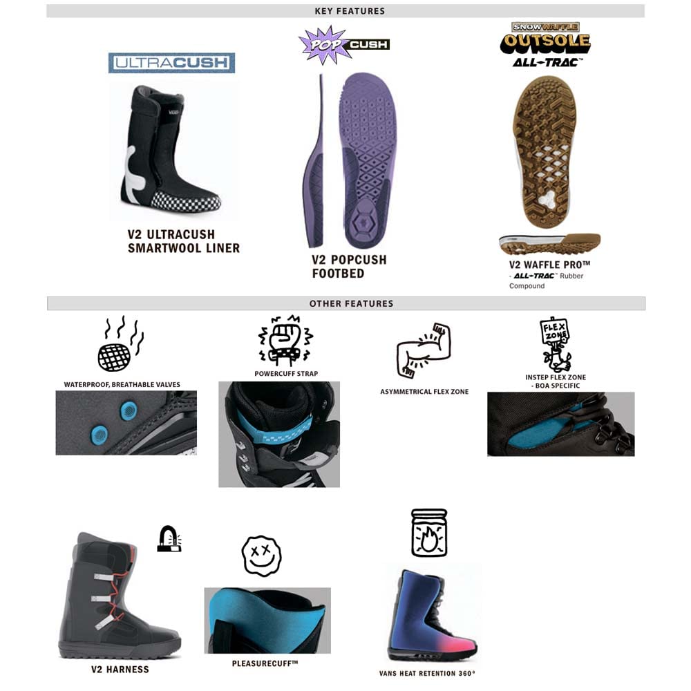 Vans Men's HI-Standard Pro Snowboard Boots - Waterproof Winter Snow Boots for Men with Comfortable Cushioning | Perfect for Snowboarding, Skiing & Cold Weather Outdoor Activities