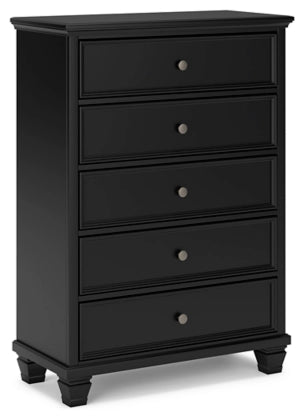 Laney 5-Drawer Chest - Modern Wood Dresser for Bedroom & Closet Storage | Perfect for Organizing Clothes, Toys & Home Essentials