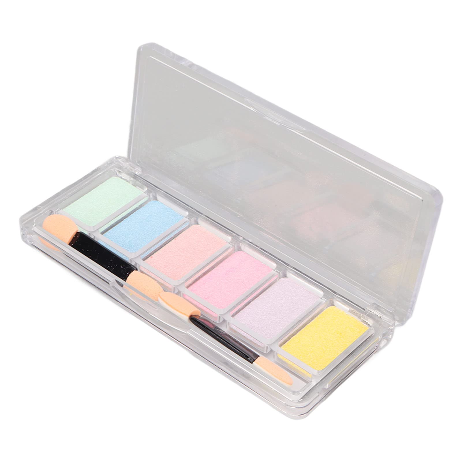 6 Color Metallic Nail Powder Set with Applicator - Mirror Effect Manicure Powder for DIY Nail Art, Salon & Home Use - Perfect for Parties, Weddings & Special Occasions