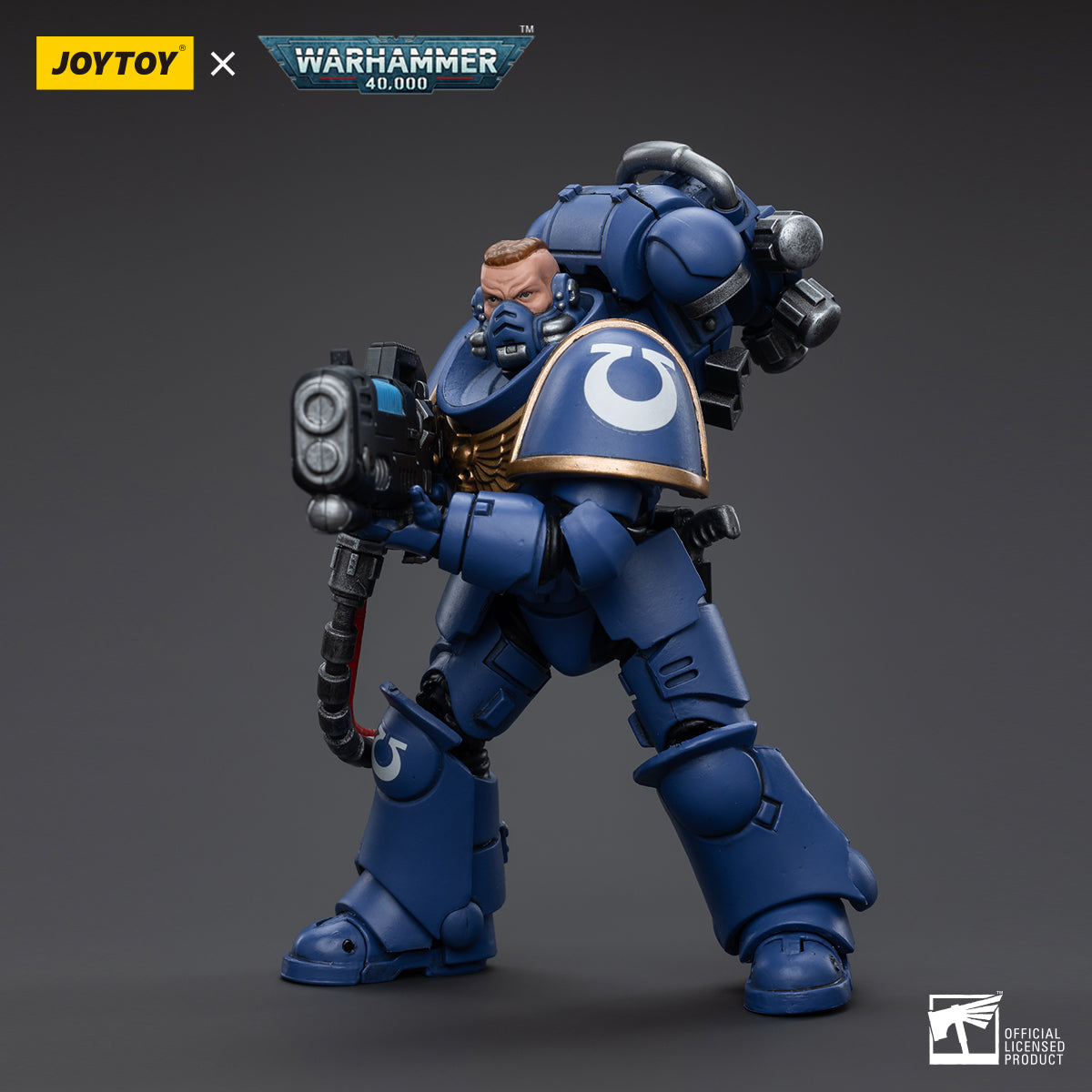 JOYTOY 1/18 Scale Warhammer 40K Ultramarines Hellblasters Action Figure Set (3-Pack) - Perfect for Tabletop Gaming, Collecting, and Warhammer 40K Battle Scenes