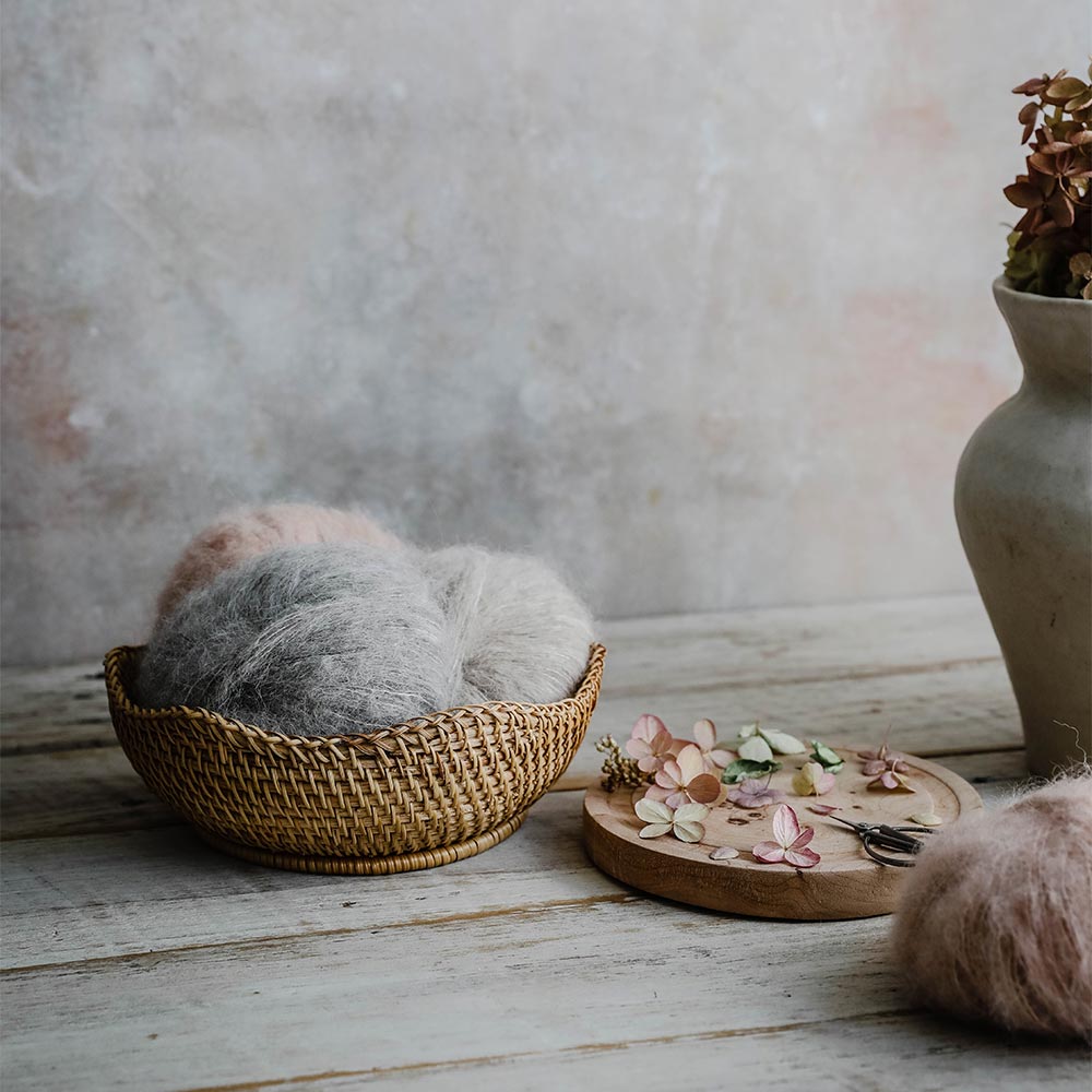 Rhode Rattan Scalloped Basket - Handwoven Storage Basket for Home Organization | Perfect for Laundry, Toys, Blankets & Decor