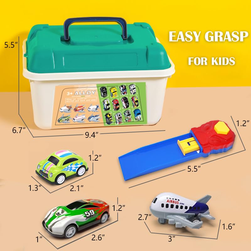 70 PCS Pull Back Toy Cars Set - Mini Race Cars with Launcher & Play Map - Bulk Small Vehicle Toys for Kids Birthday Party Favors, Carnival Prizes, Pinata Fillers - Fun Educational Toys for Boys Girls Age 3+ (70 Pack) - Perfect for Indoor Racing Games & STEM Learning Activities