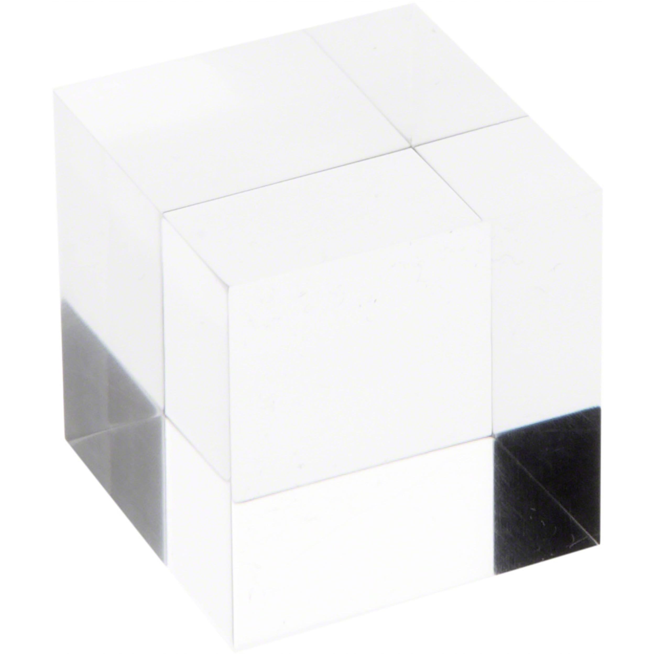 Plymor 1.5 Inch Clear Acrylic Display Blocks - 12 Pack of Polished Square Stands for Jewelry, Collectibles & Retail Displays - Perfect for Showcasing Small Items in Stores, Museums & Home Decor