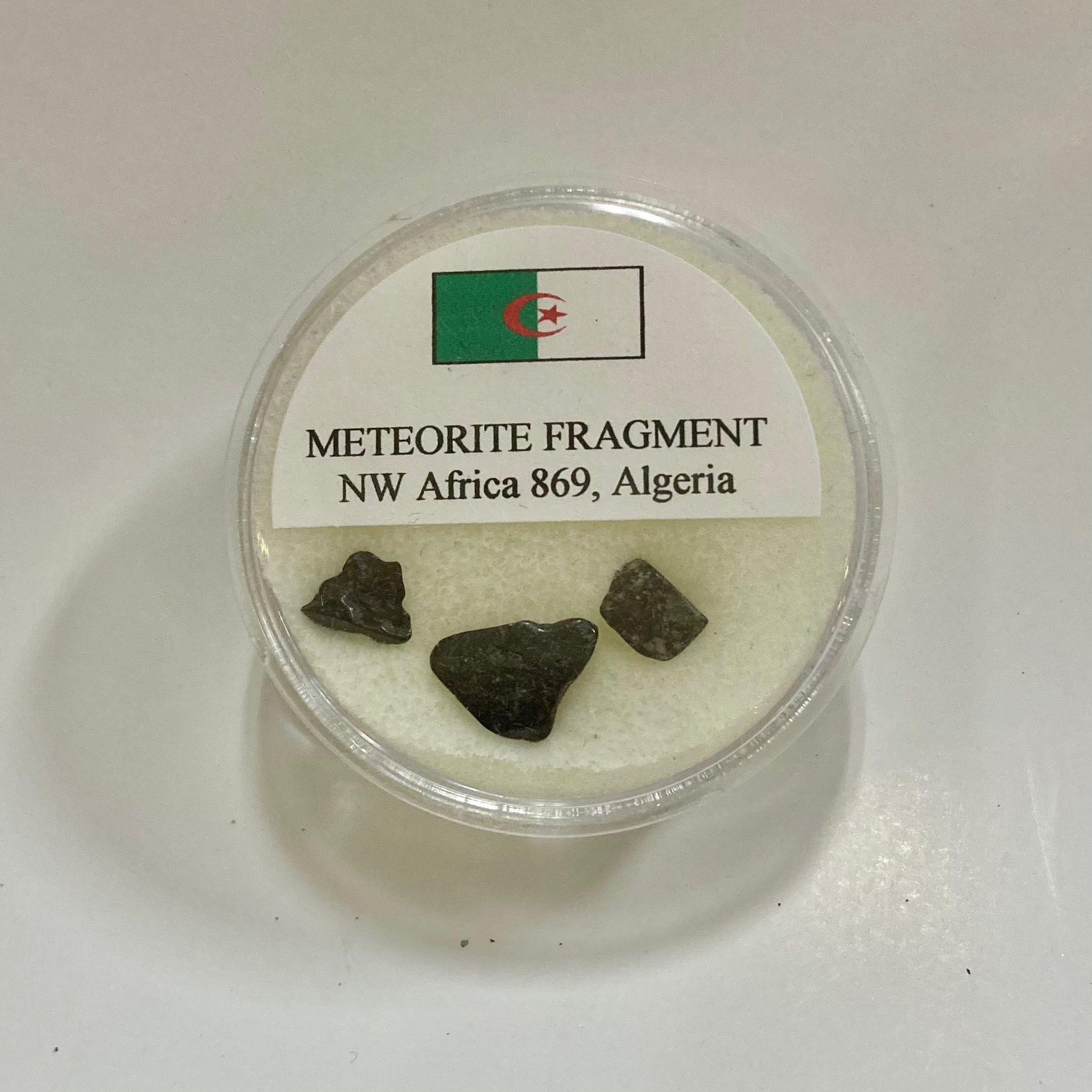 Authentic NW Africa 869 Meteorite Fragment from Algeria - Rare Space Rock for Collectors, Science Education & Unique Gift Ideas - Perfect for Display Cases, Astronomy Enthusiasts & Educational Purposes
