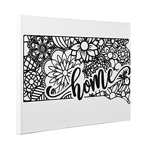 South Dakota Coloring Canvas - DIY Home Décor Wall Art for Adults & Kids - Perfect for Living Room, Bedroom, or Office Decoration