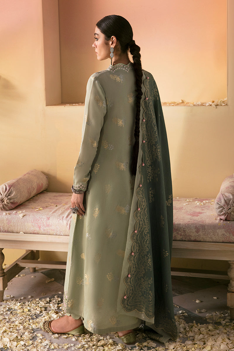 Laurel Sage 3-Piece Cotton Jacquard Suit Set for Women - Elegant Formal Wear for Office, Business Meetings & Special Occasions