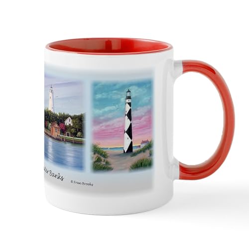 White/Red Inside - Lighthouses Of The Outer Banks Mug