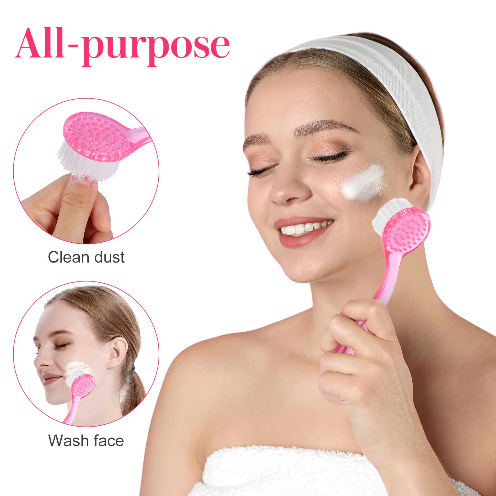 **Soft Nail Scrub Brush for Manicure & Pedicure – Gentle Handle Grip Nail Cleaner for Toes & Fingernails – Perfect for Home Spa, Salon & Travel Use**