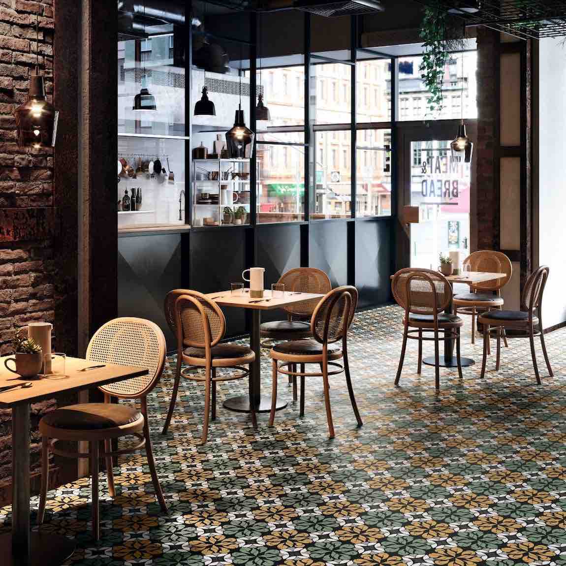 Modern Patterned Porcelain Tile 8x8 - Waterproof & Durable Flooring for Kitchen, Bathroom & Outdoor Use - Late Fall Collection