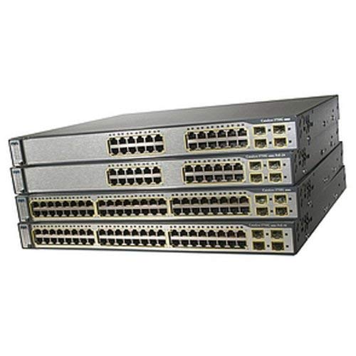 Refurbished Cisco Catalyst 3750G-12S 48-Port Gigabit Ethernet Switch | Layer 3 Managed Network Switch | Ideal for Small Business & Enterprise Networks | High-Speed Data Center & Office Networking Solution