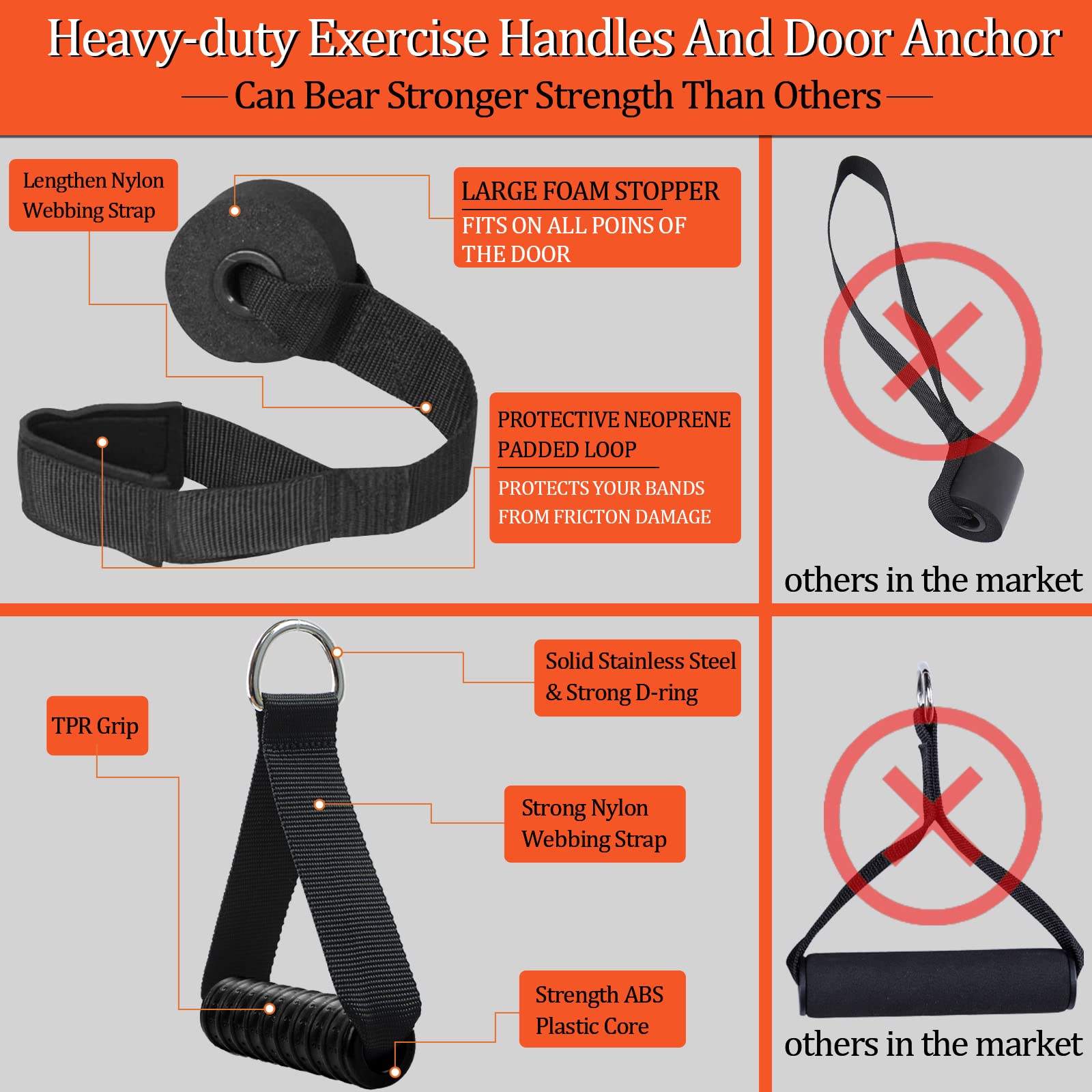 DASKING 500LBS Heavy Duty Resistance Band Bar Set with 4 Adjustable Stackable Bands - Portable Home Gym Equipment for Full Body Workout - Includes Exercise Guide (Ideal for Home Fitness, Strength Training & Muscle Building)