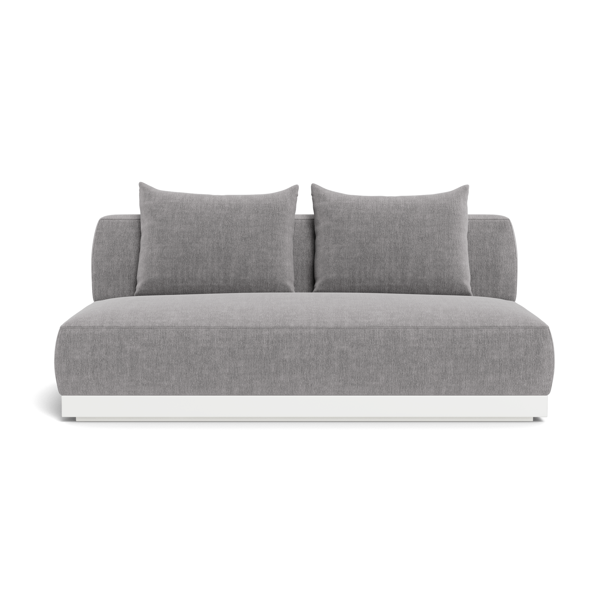 Amalfi 2-Seat Armless Sofa - Modern Loveseat for Small Spaces, Living Room, Apartment & Office - Comfortable Compact Couch for Relaxing & Entertaining
