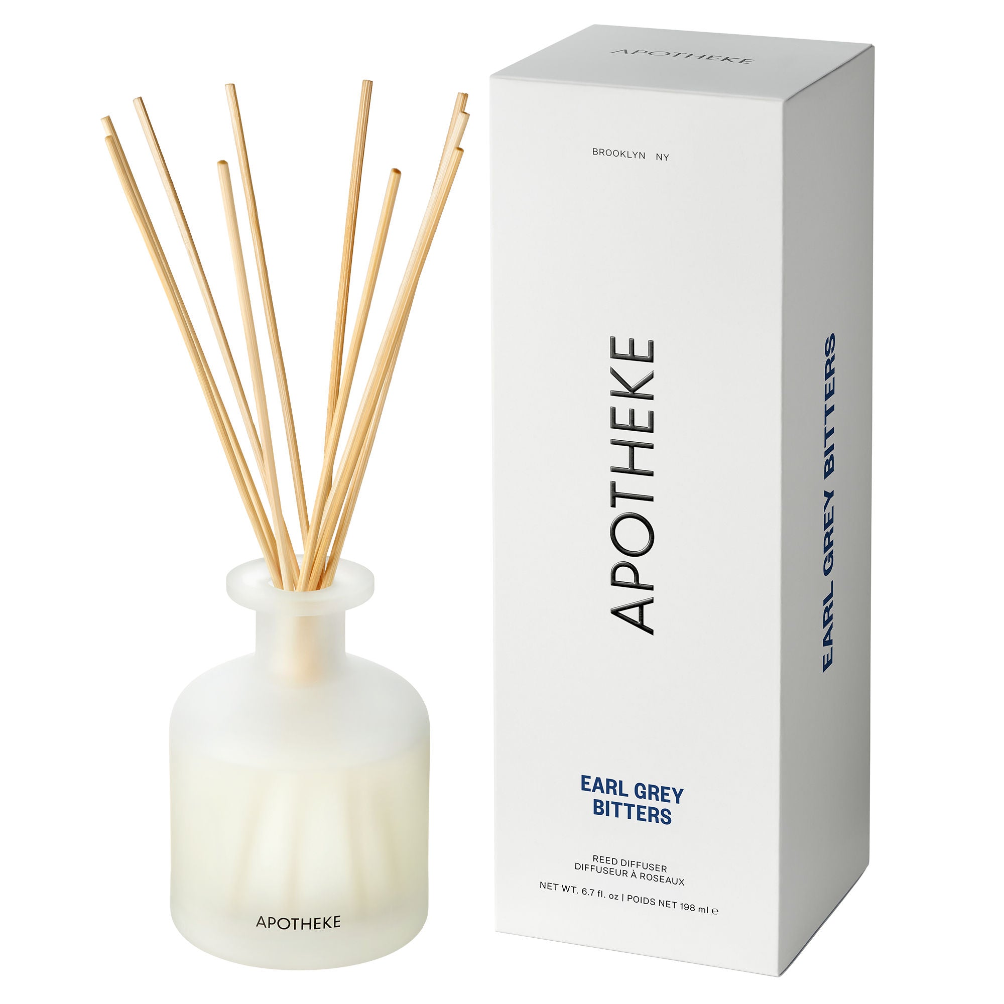 Premium Earl Grey Bitters Reed Diffuser - Long-Lasting Aromatic Home Fragrance for Living Room, Bedroom & Office | Relaxing Tea Scented Essential Oil Diffuser