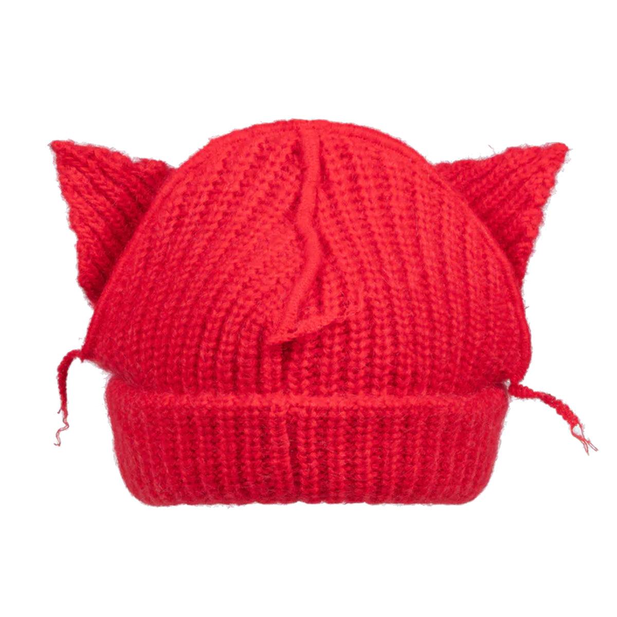 Chunky Knit Beanie for Women & Men - Soft Winter Hat in Red - Cozy & Warm for Cold Weather, Outdoor Activities, and Casual Fashion