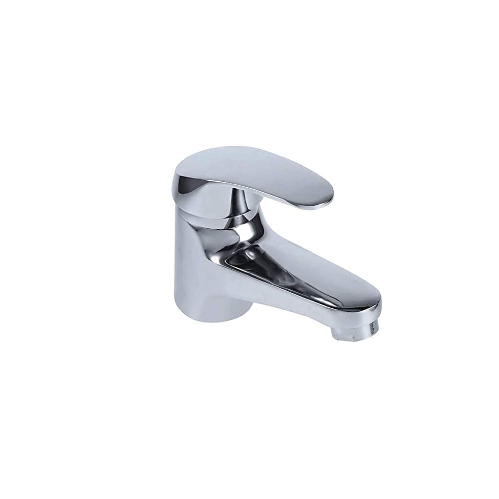 MERTNK Single Lever Deck Mounted Bathroom Faucet - Chrome Finish Hot and Cold Water Mixer Tap for Wash Basin | Perfect for Modern Bathrooms, Guest Baths & Powder Rooms