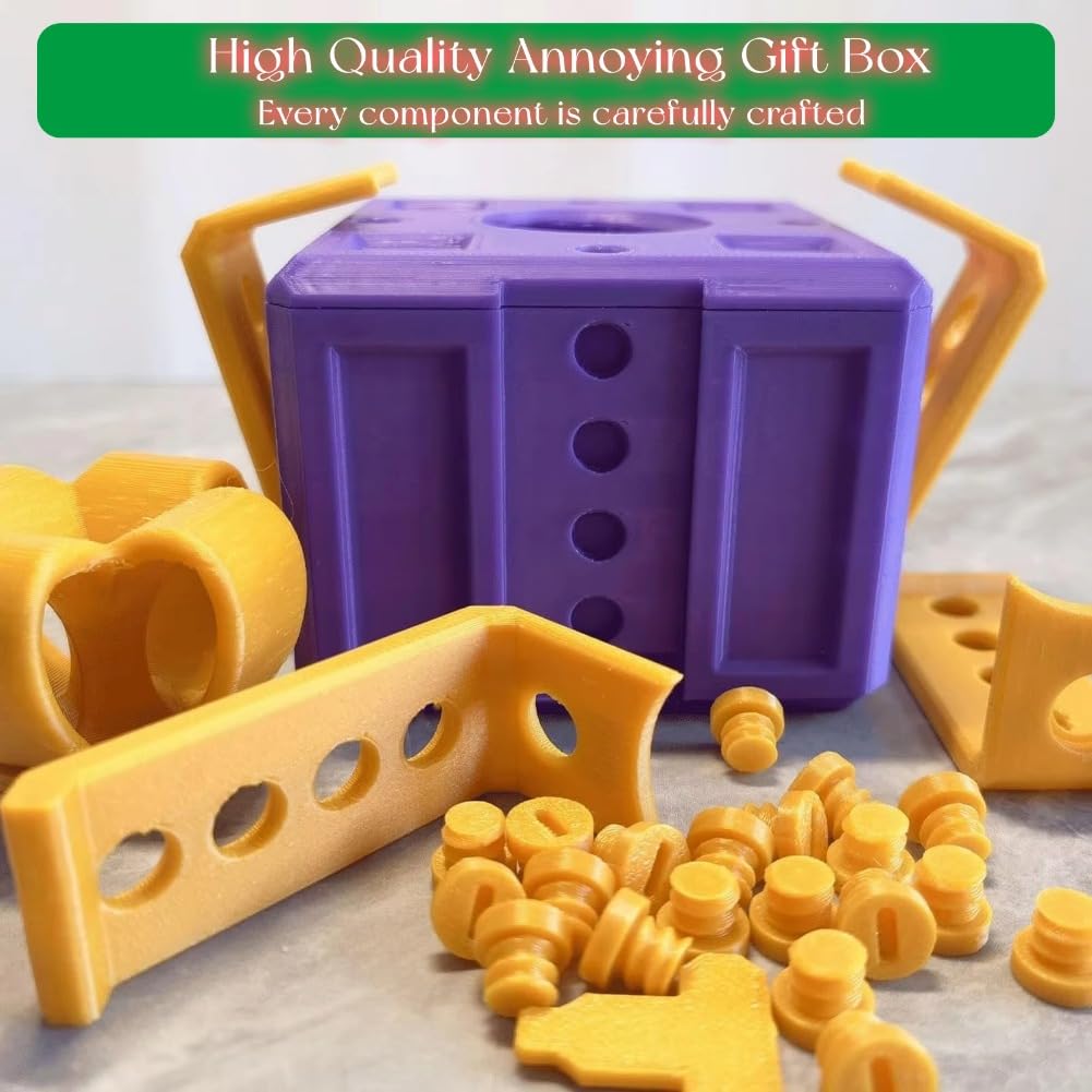 Annoying Prank Gift Box with Screws - Funny Surprise for Friends & Parties