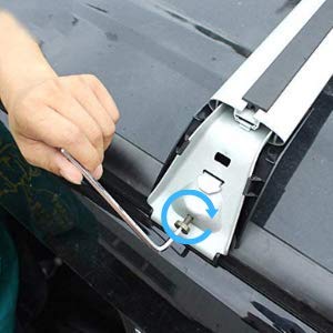 Aluminum Silver Car Roof Rack Cross Bars for Ford Edge 2017-2022 - Universal Replacement Cross Bars for Rooftop Cargo Carrier, Luggage, Kayak, Canoe, Bike, Snowboard, Ski - Perfect for Road Trips, Camping & Outdoor Adventures