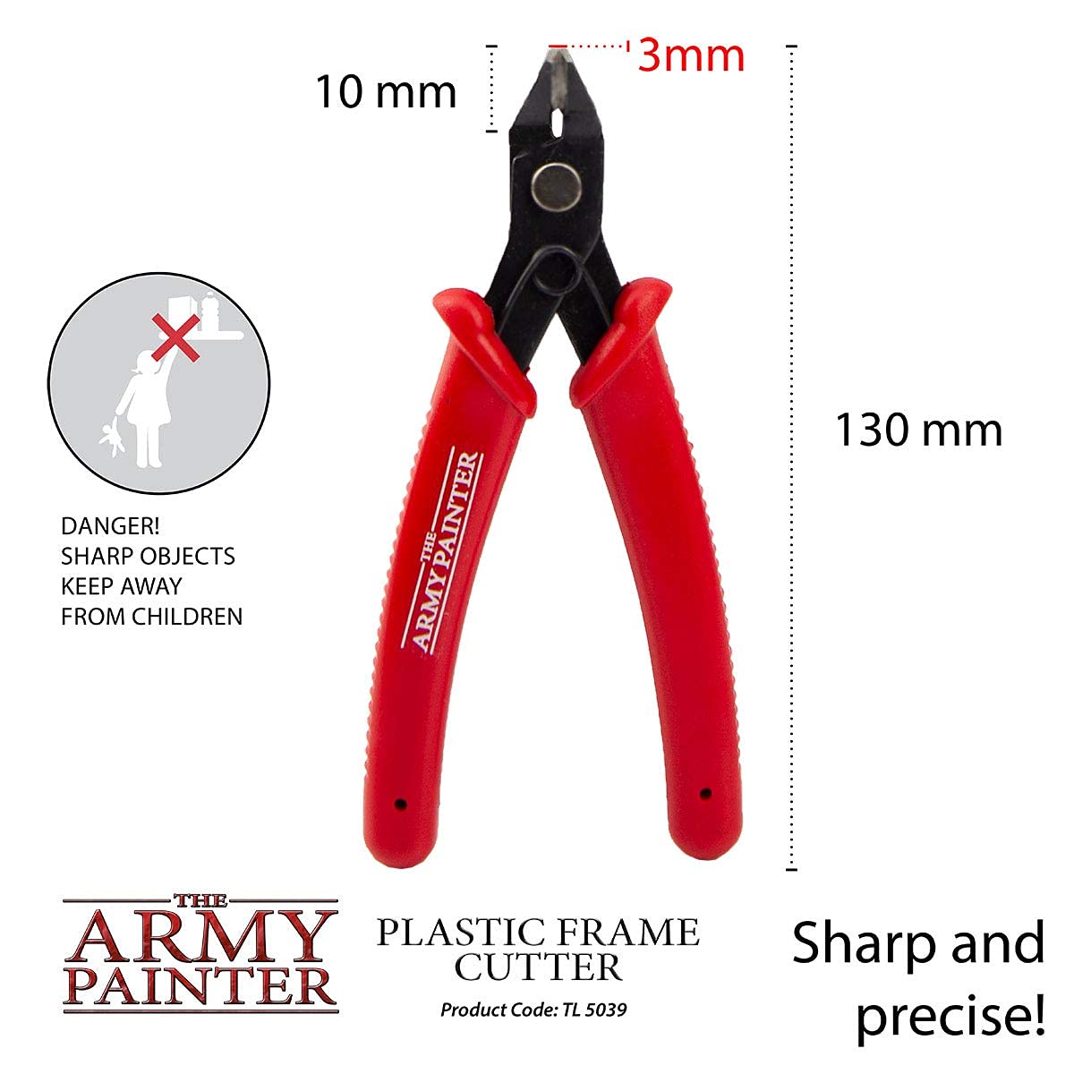 The Army Painter Heavy Duty Plastic Frame Cutter - Precision Flush Cut Pliers for Miniature Models & Crafts | Side Cutters with Safety Grip | Perfect for Warhammer, D&D Miniatures & DIY Projects