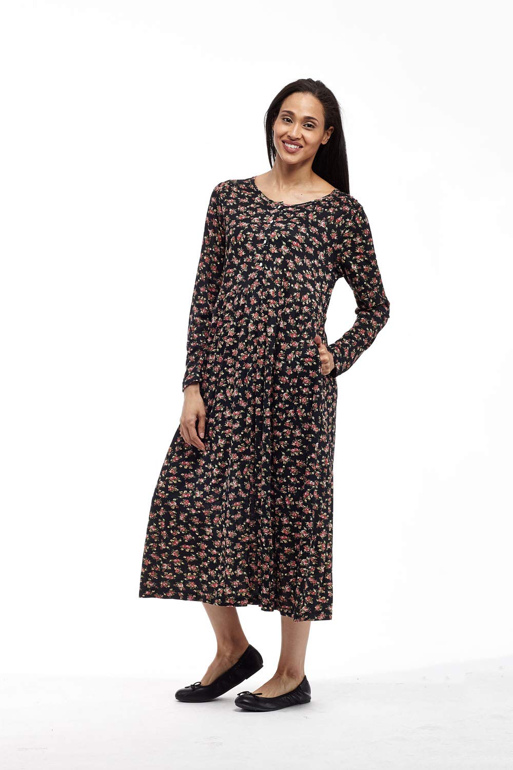 LA CERA Plus Size Cotton Knit Dress - Comfortable & Stylish Women's Casual Maxi Dress for Summer, Beach, Vacation & Everyday Wear