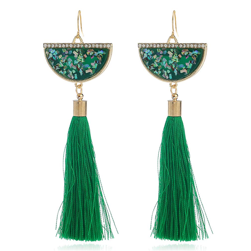 Bohemian Drop Earrings for Women - Long Tassel Pendant Dangle Earrings Vintage Style Jewelry Gift for Her | Perfect for Parties, Weddings & Boho Fashion