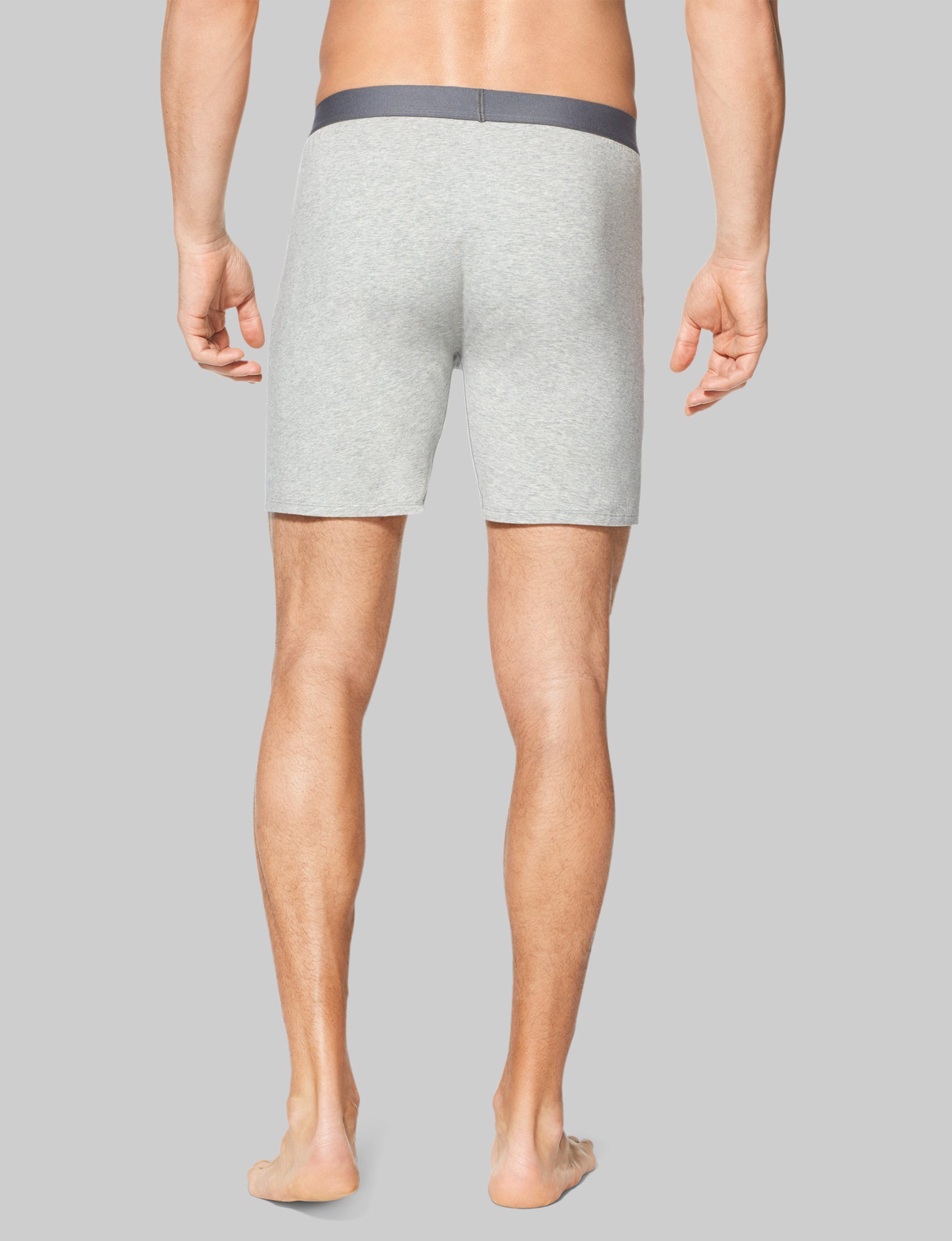 Breathable Cotton Relaxed Fit Boxer Briefs - 6 Pack | Soft & Comfortable Men's Underwear for Daily Wear & Lounge