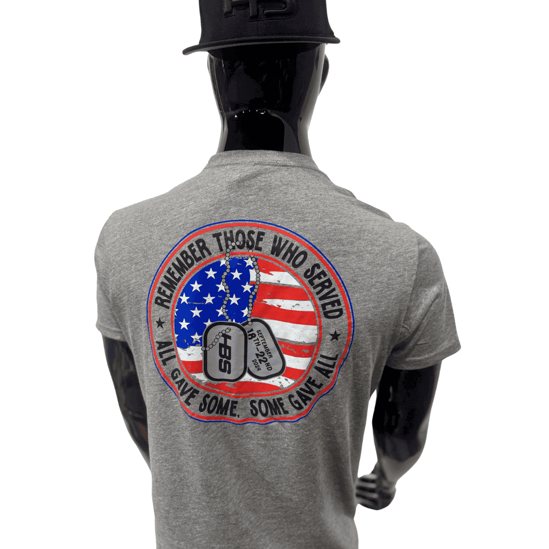 HB Lifestyle Active Wear Men's T-Shirt: Military Worlds - Honor Those Who Served | Comfortable Casual & Workout Tee for Gym, Outdoor Activities & Patriotic Events