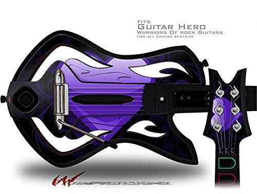 Warriors of Rock Guitar Hero Guitar Skin - Glass Heart Grunge Purple Decal Style Protective Cover (Guitar Not Included) | Perfect for Gaming Sessions, Collectors & Customization