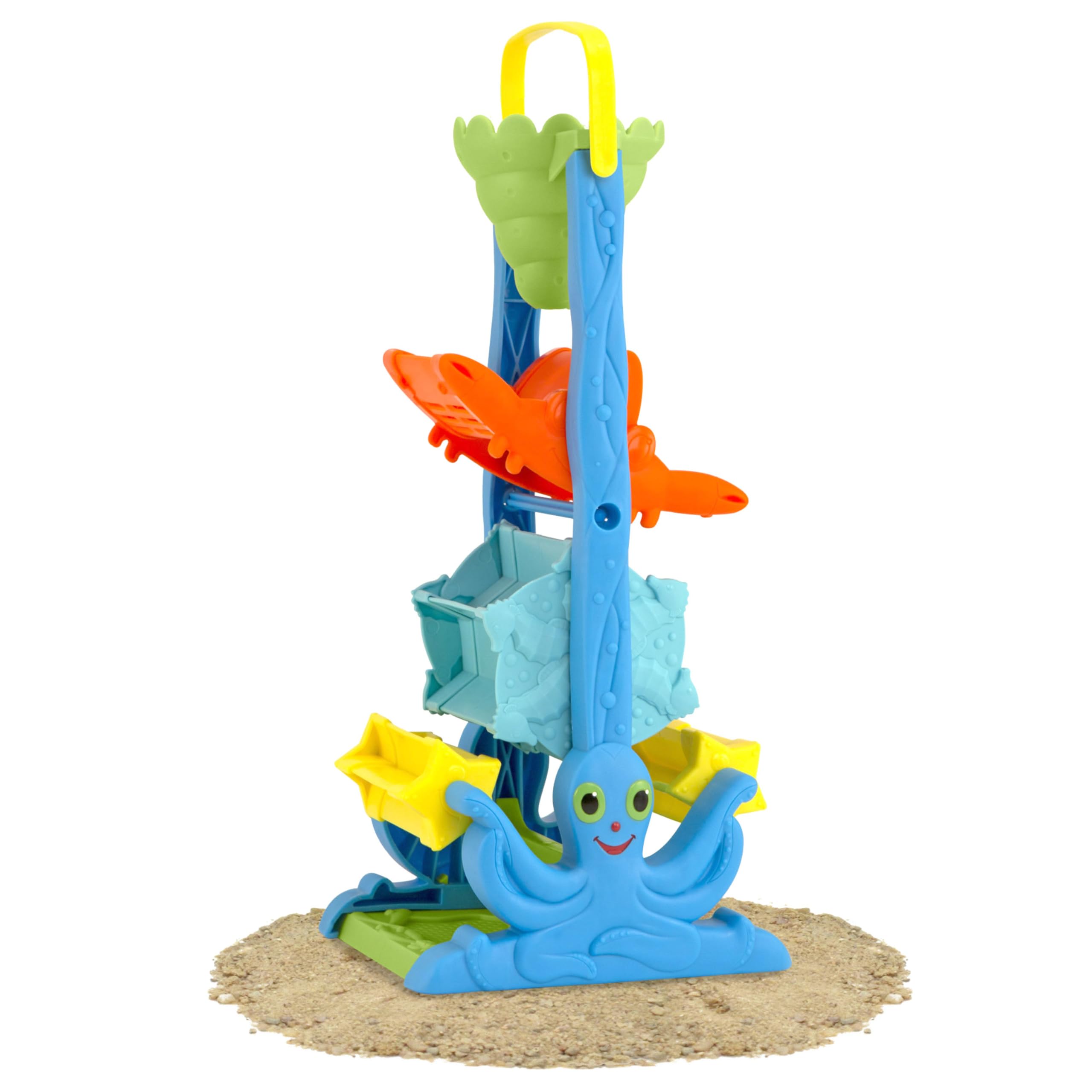 Melissa & Doug Seaside Sidekicks Sand and Water Sifting Funnel - Kids Beach Toy for Sandcastle Building & Water Play - Perfect for Outdoor Beach Activities & Sensory Play