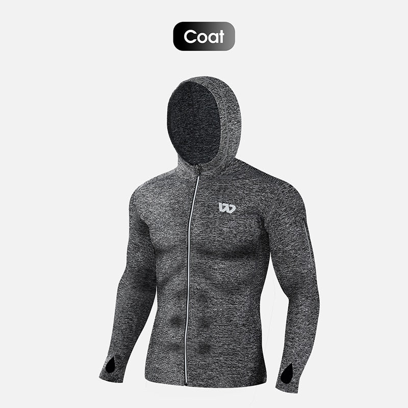 5-Pack Men's Compression Sport Suits - Long Sleeve Shirt & Pants Athletic Set for Gym, Running, Workout | Moisture-Wicking Activewear for Training & Outdoor Sports