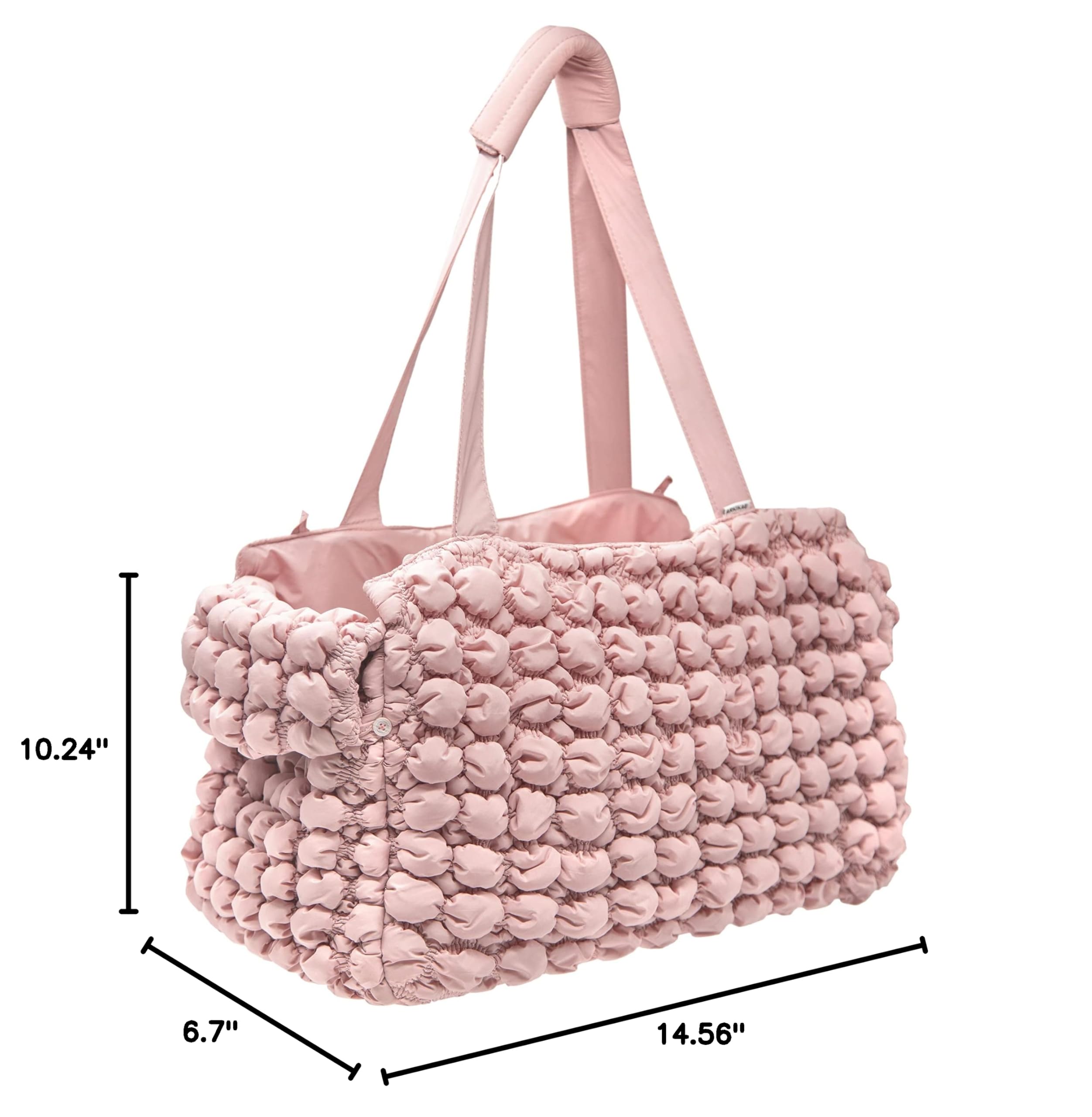 Pet Life 'Bubble Vogue' Ultra-Plush Designer Pet Carrier - Stylish & Comfortable for Travel, Shopping & Vet Visits
