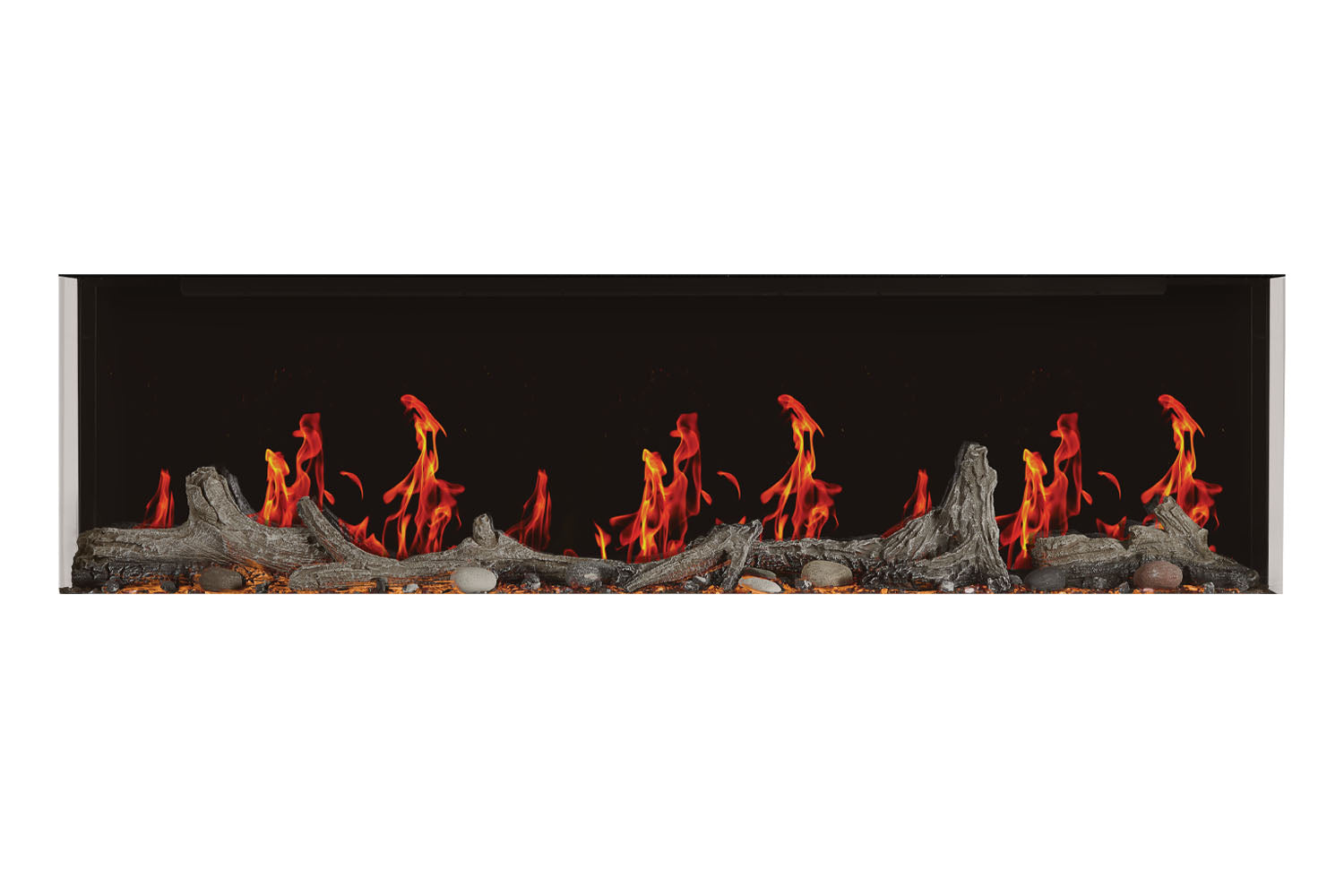 Napoleon Luminex 65-Inch LCD Virtual Smart Multi-Sided Built-In Electric Fireplace - Modern Heating Solution for Living Room, Bedroom & Office