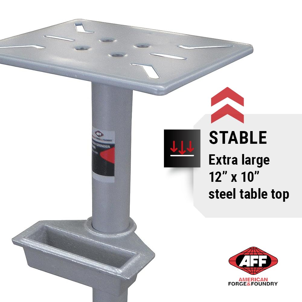 Heavy Duty Adjustable Bench Grinder & Vise Stand - 28