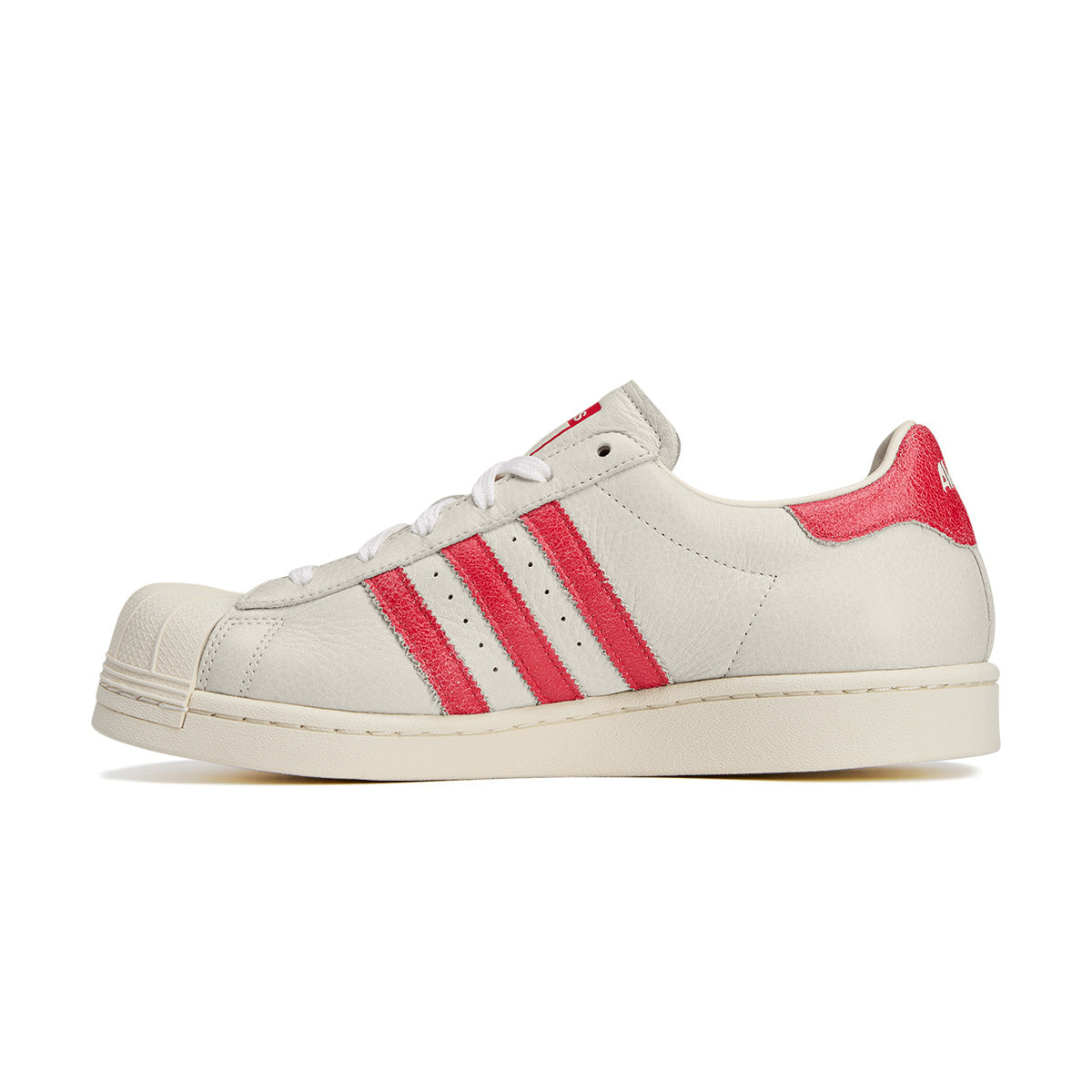 Avavav Superstar Modified Sneakers - Crystal White & Red Colorway | Trendy Women's Fashion Shoes for Casual Wear & Street Style