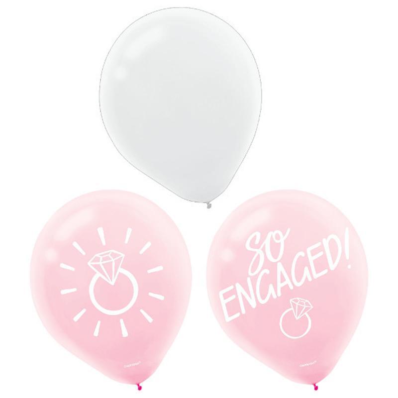 15-Pack Blush Wedding Latex Balloons for Decorations, Parties & Bridal Showers - Elegant & Romantic Party Supplies