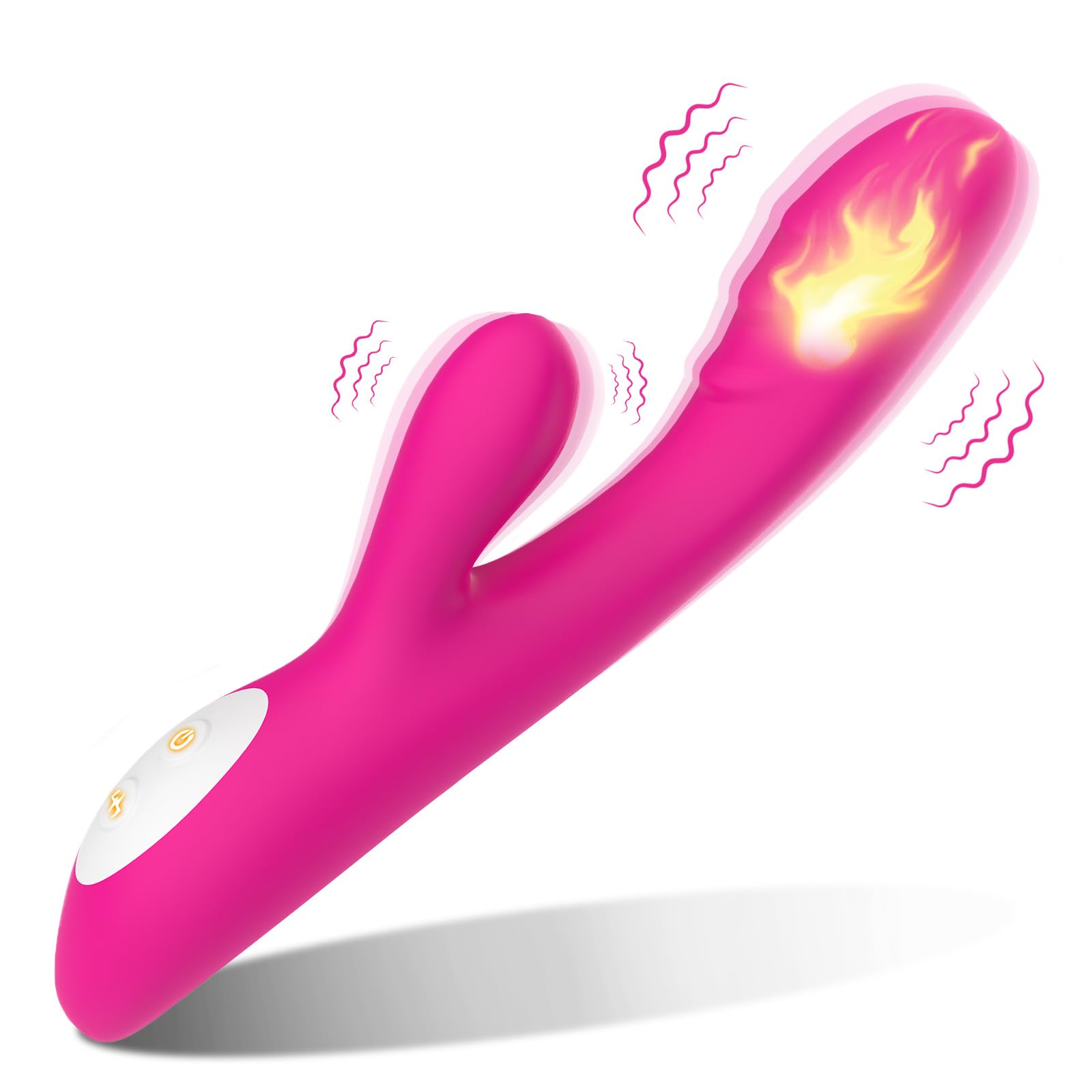 Heated G Spot Vibrator with 9 Vibration Modes - Dual Motor Quiet Clitoral & Nipple Stimulator for Women & Couples - Adult Sex Toy for Enhanced Pleasure & Intimate Moments