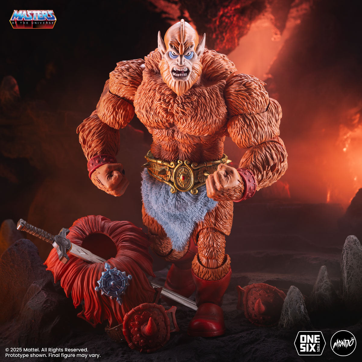 Masters of the Universe Beast Man 1/6 Scale Action Figure - Classic Variant Collectible Toy for Display & Play | Perfect for Fans, Collectors, and Home Decor