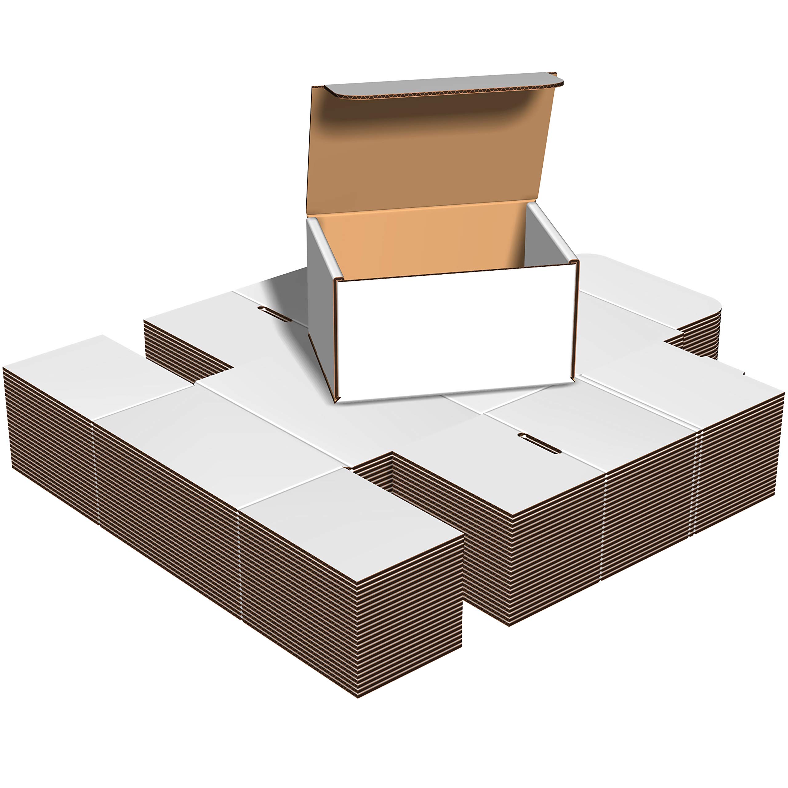Premium White Corrugated Cardboard Shipping Boxes (7x5x4 Inches) - Pack of 25 - Strong Mailing Boxes for Ecommerce, Small Business & Home Shipping - Perfect for Amazon FBA, eBay, Etsy & USPS Packages