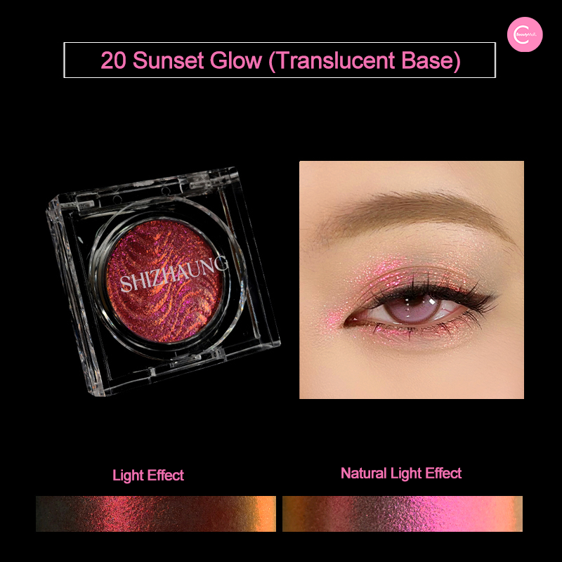 SHIZHUANG Single Chromatic Chameleon Eyeshadow - Long Lasting Pressed Pigment Makeup for Day & Night Wear - Perfect for Party, Date Night and Special Occasions