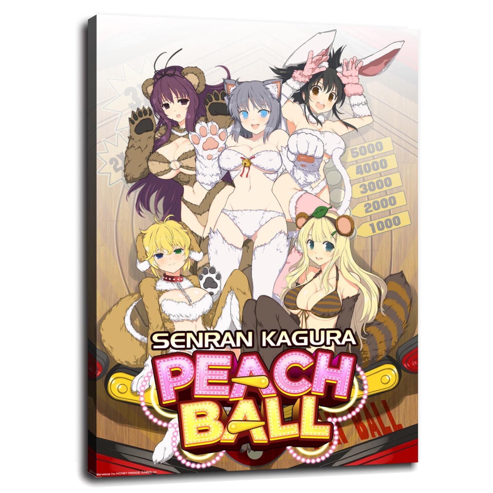 **SENRAN KAGURA Japanese Anime Wall Art Poster - Premium Canvas Print 32