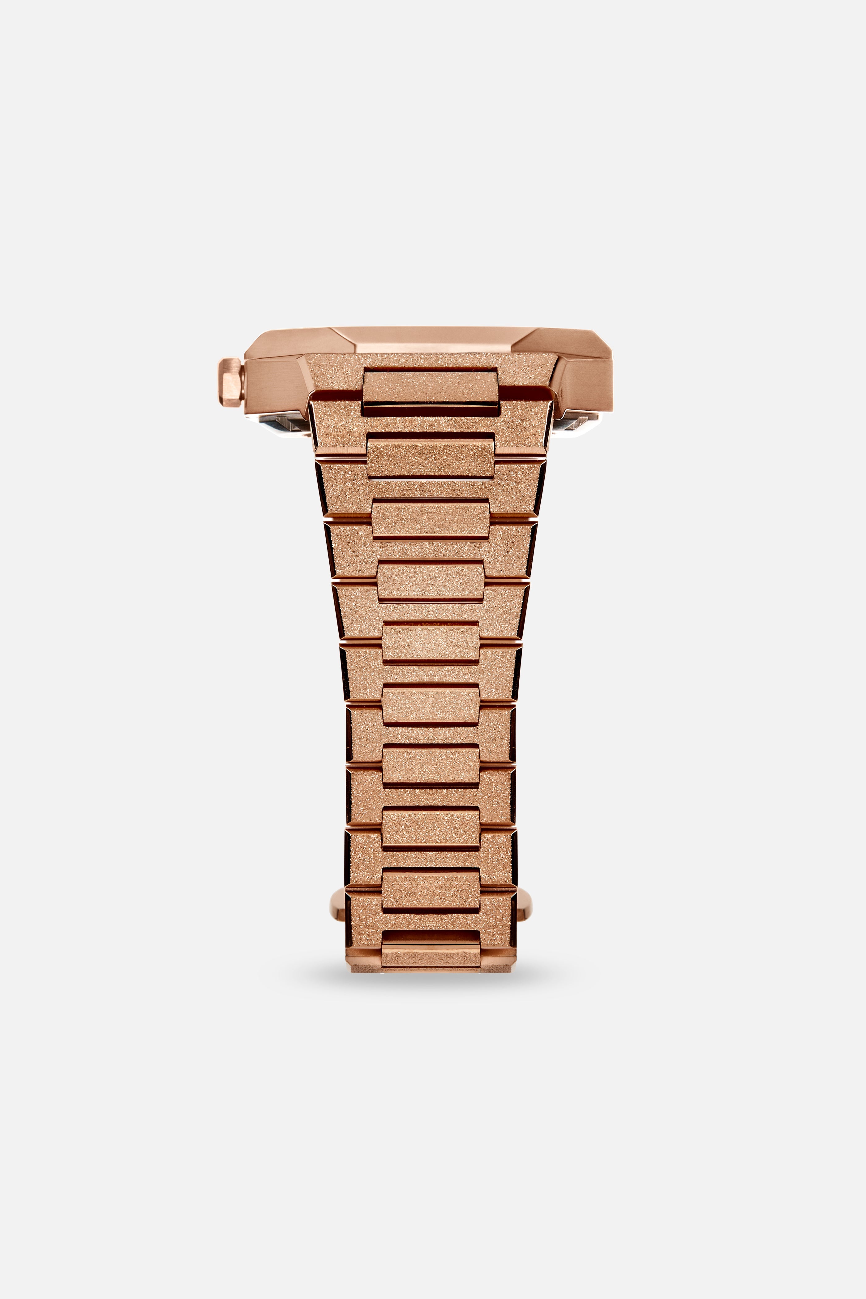 Aura Skeleton 002 Watch - Frosted Rose Finish, Stainless Steel Unisex Timepiece for Men & Women | Perfect for Casual Wear, Office & Special Occasions